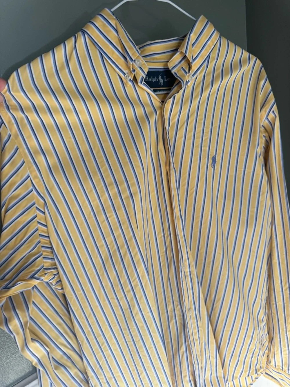 Vintage Ralph Lauren Men's Button A Large 90s - Picture 2 of 5